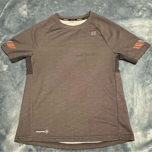 Russell Athletic Boys Gray T w/ Orange Stripes | Size L (10-12)